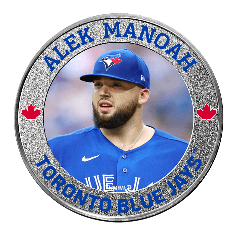 Image for 1 oz Toronto Blue Jays Silver Colorized Round- Alek Manoah from TD Precious Metals